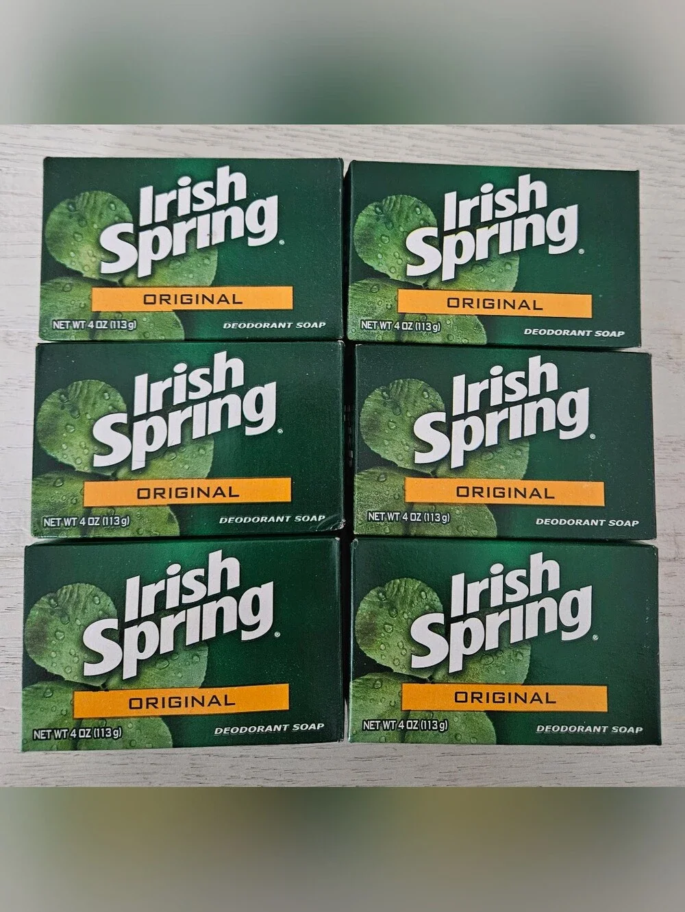 rish Spring Original 4oz Soap With NO Flaxseed/Linseed Oil Lot Of 6 Bars
